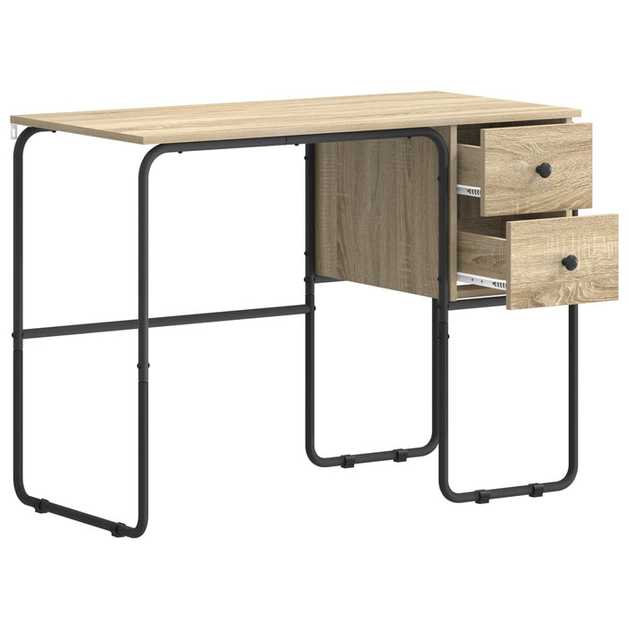 Birou cu spațiu de depozitare Stejar Sonoma 100 x 50 x 75 cm WALTI