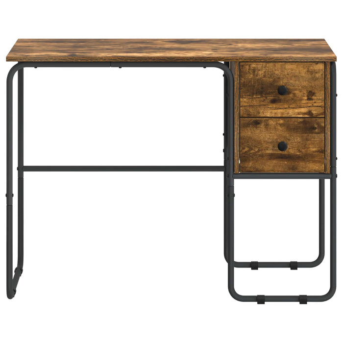 Birou cu spațiu de depozitare Stejar fumuriu 100 x 50 x 75 cm WALTI
