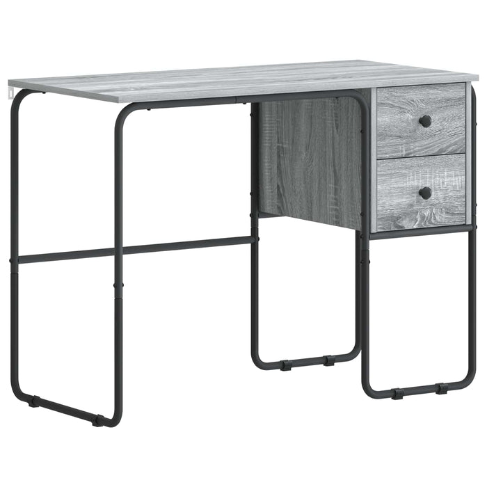Birou cu spațiu de depozitare Sonoma gri 100 x 50 x 75 cm WALTI