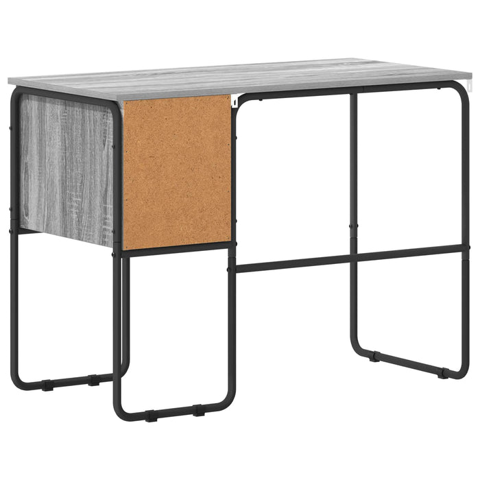 Birou cu spațiu de depozitare Sonoma gri 100 x 50 x 75 cm WALTI