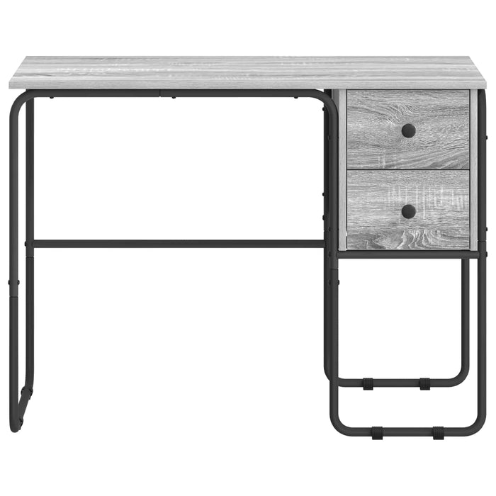 Birou cu spațiu de depozitare Sonoma gri 100 x 50 x 75 cm WALTI