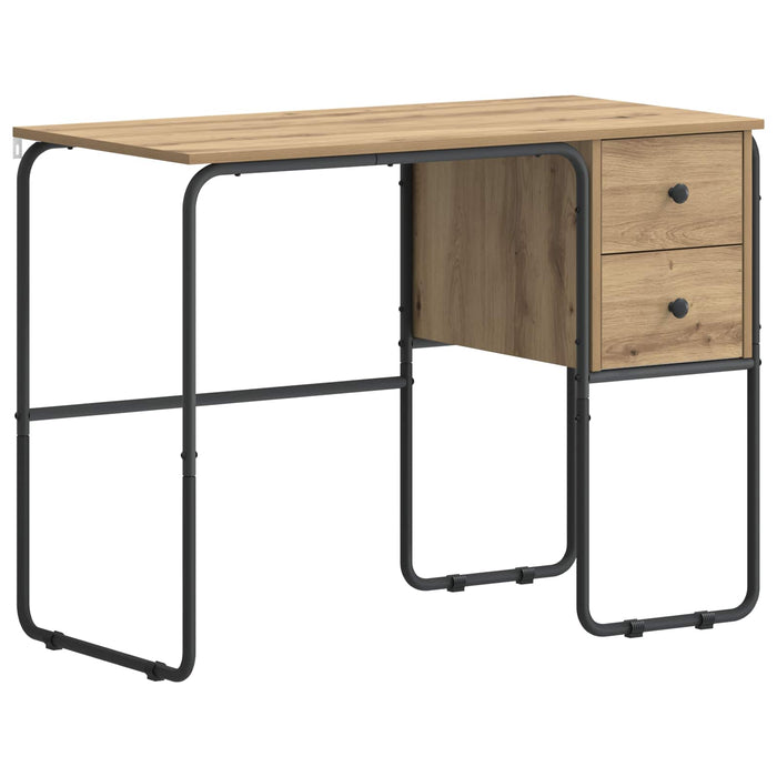 Birou cu spațiu de depozitare Stejar Artizanal 100 x 50 x 75 cm WALTI