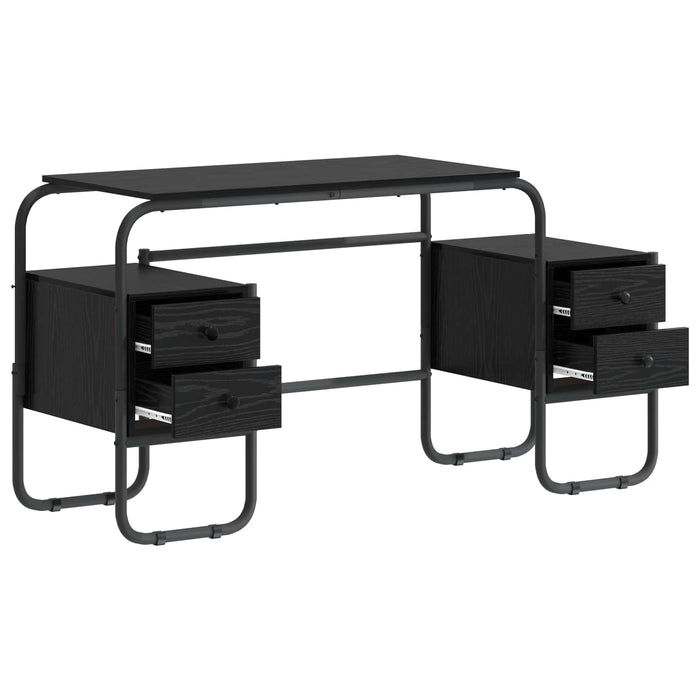 Birou cu spațiu de depozitare Stejar Negru 145 x 50 x 75 cm WALTI