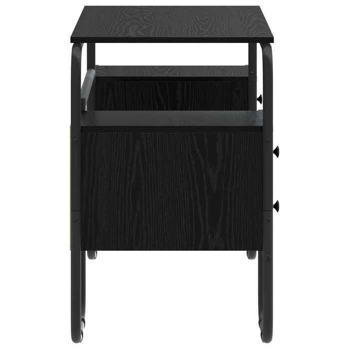 Birou cu spațiu de depozitare Stejar Negru 145 x 50 x 75 cm WALTI