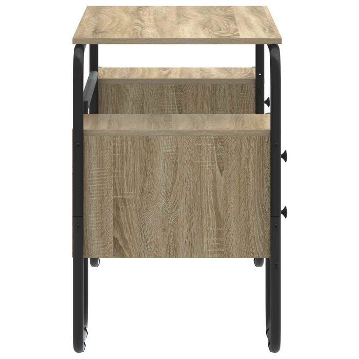 Birou cu spațiu de depozitare Stejar Sonoma 145 x 50 x 75 cm WALTI