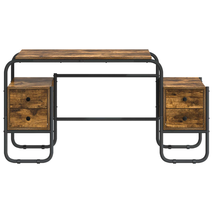 Birou cu spațiu de depozitare Stejar fumuriu 145 x 50 x 75 cm WALTI