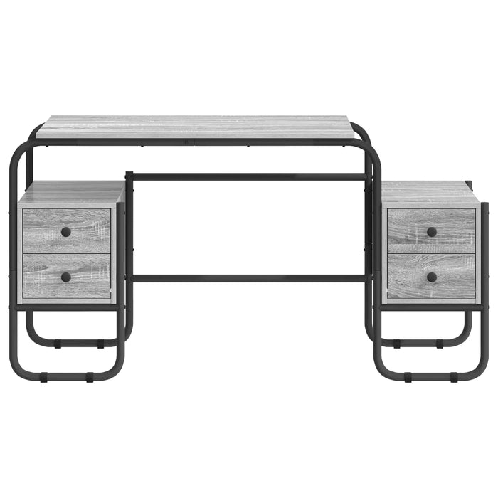 Birou cu spațiu de depozitare Sonoma gri 145 x 50 x 75 cm WALTI
