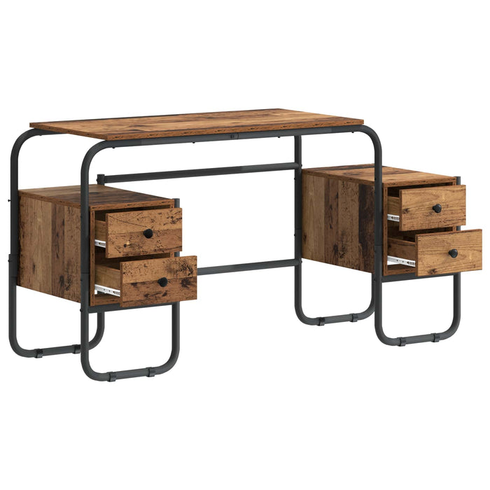 Birou cu spațiu de depozitare Lemn de stejar 145 x 50 x 75 cm WALTI