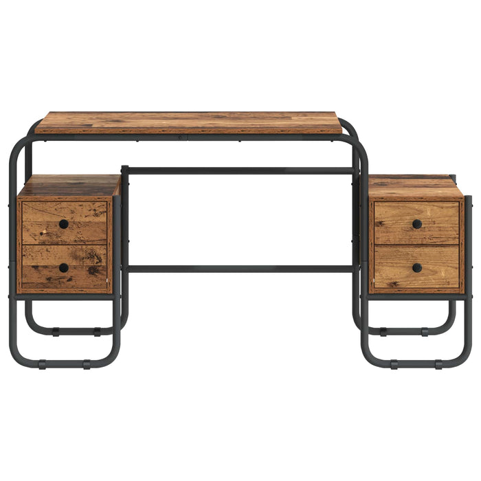 Birou cu spațiu de depozitare Lemn de stejar 145 x 50 x 75 cm WALTI