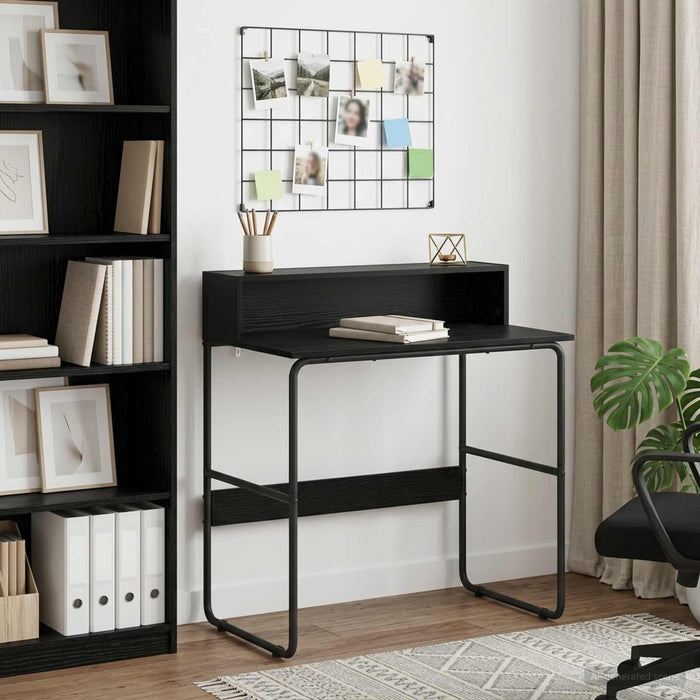 Birou cu spațiu de depozitare Stejar Negru 80 x 50 x 91 cm WALTI