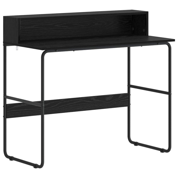 Birou cu spațiu de depozitare Stejar Negru 100 x 50 x 91 cm WALTI