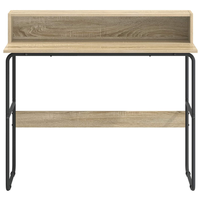 Birou cu spațiu de depozitare Stejar Sonoma 100 x 50 x 91 cm WALTI