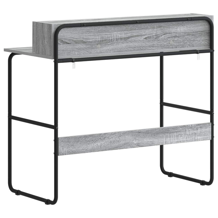 Birou cu spațiu de depozitare Sonoma gri 100 x 50 x 91 cm WALTI