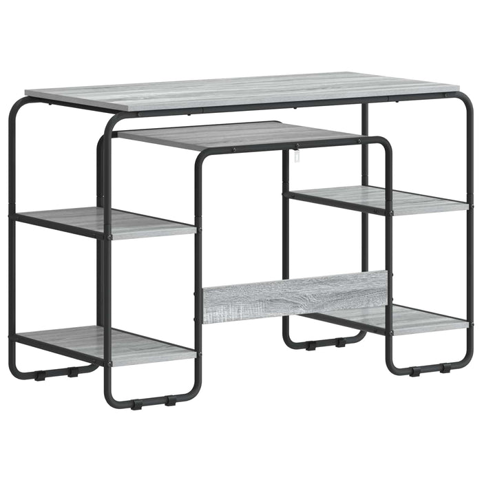 Birou cu spațiu de depozitare Sonoma gri 113.5 x 52 x 75.5 cm WALTI