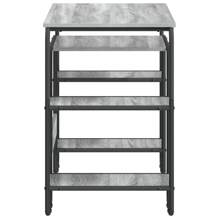 Birou cu spațiu de depozitare Sonoma gri 113.5 x 52 x 75.5 cm WALTI