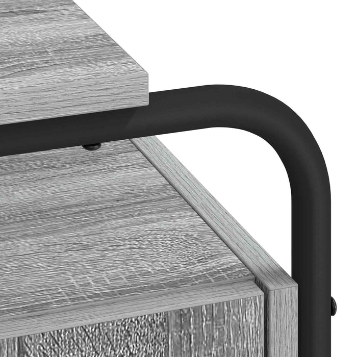 Birou cu spațiu de depozitare Sonoma gri 120 x 50.5 x 75.5 cm WALTI