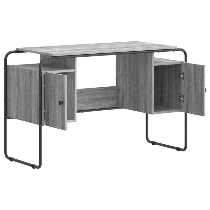 Birou cu spațiu de depozitare Sonoma gri 120 x 50.5 x 75.5 cm WALTI