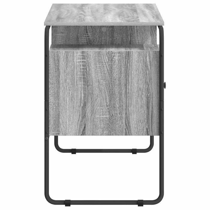 Birou cu spațiu de depozitare Sonoma gri 120 x 50.5 x 75.5 cm WALTI