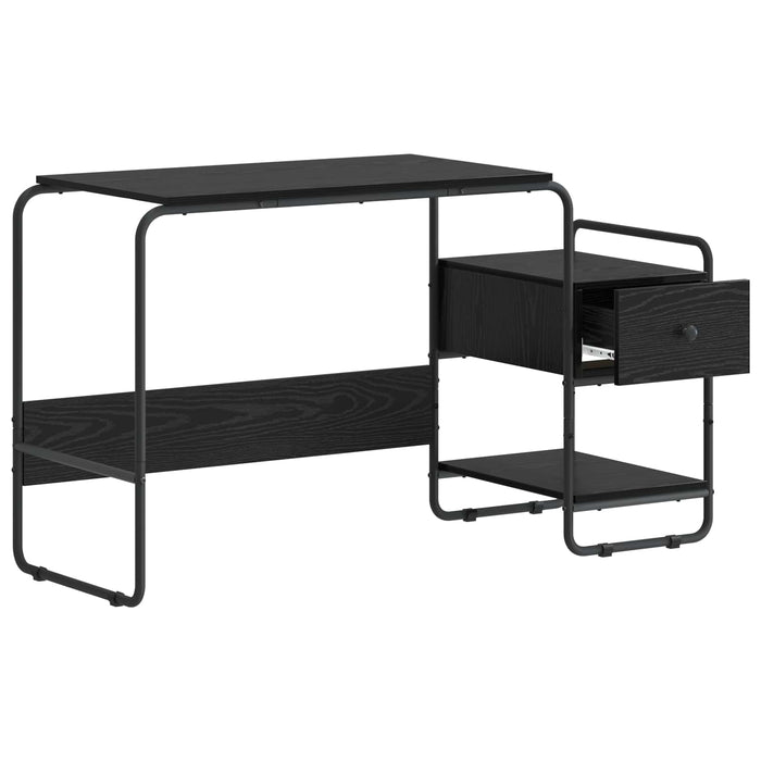 Birou cu spațiu de depozitare Stejar Negru 131,5 x 50 x 75,5 cm WALTI