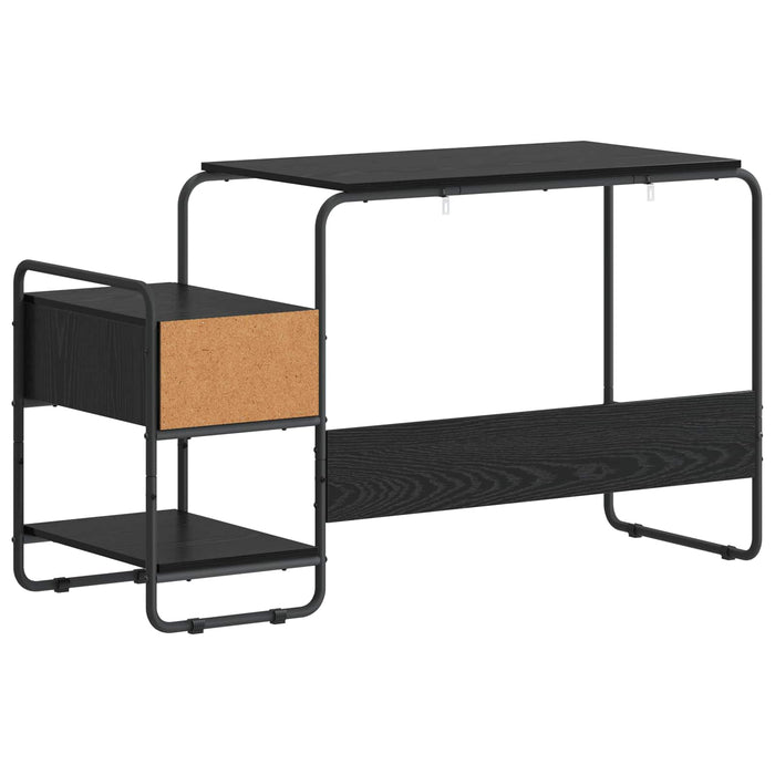Birou cu spațiu de depozitare Stejar Negru 131,5 x 50 x 75,5 cm WALTI