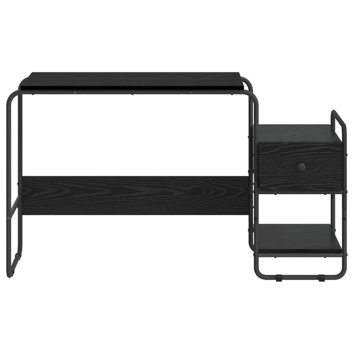Birou cu spațiu de depozitare Stejar Negru 131,5 x 50 x 75,5 cm WALTI