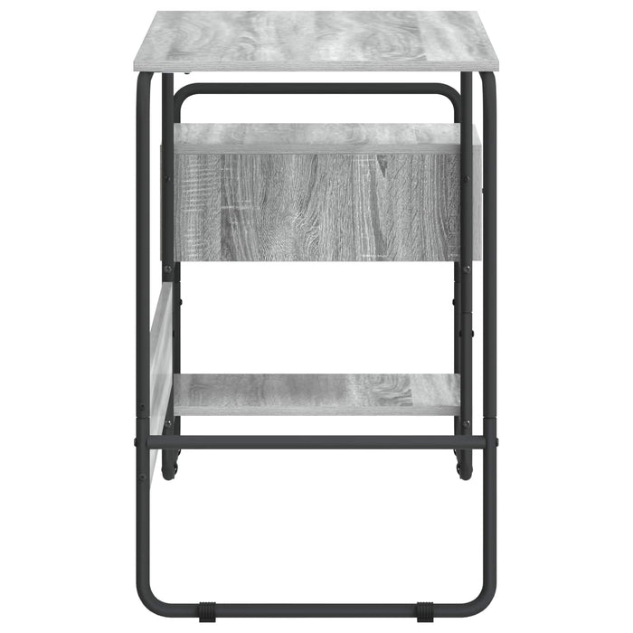 Birou cu spațiu de depozitare Sonoma gri 131,5 x 50 x 75,5 cm WALTI