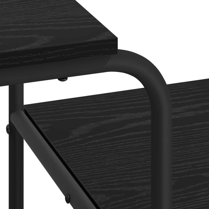 Birou cu spațiu de depozitare Stejar Negru 131.5 x 50 x 75.5 cm WALTI
