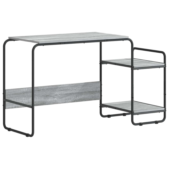 Birou cu spațiu de depozitare Sonoma gri 131.5 x 50 x 75.5 cm WALTI