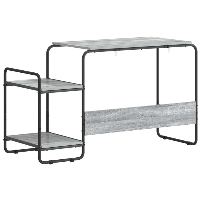 Birou cu spațiu de depozitare Sonoma gri 131.5 x 50 x 75.5 cm WALTI