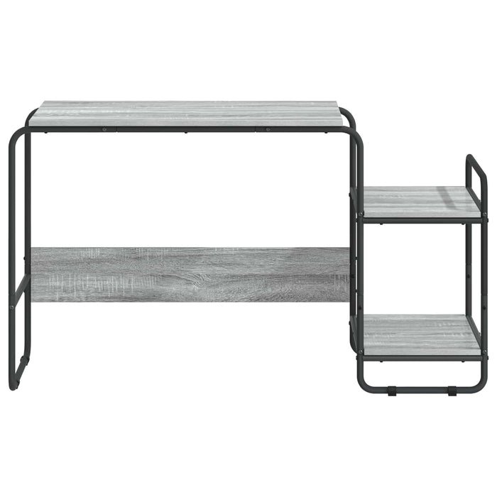 Birou cu spațiu de depozitare Sonoma gri 131.5 x 50 x 75.5 cm WALTI