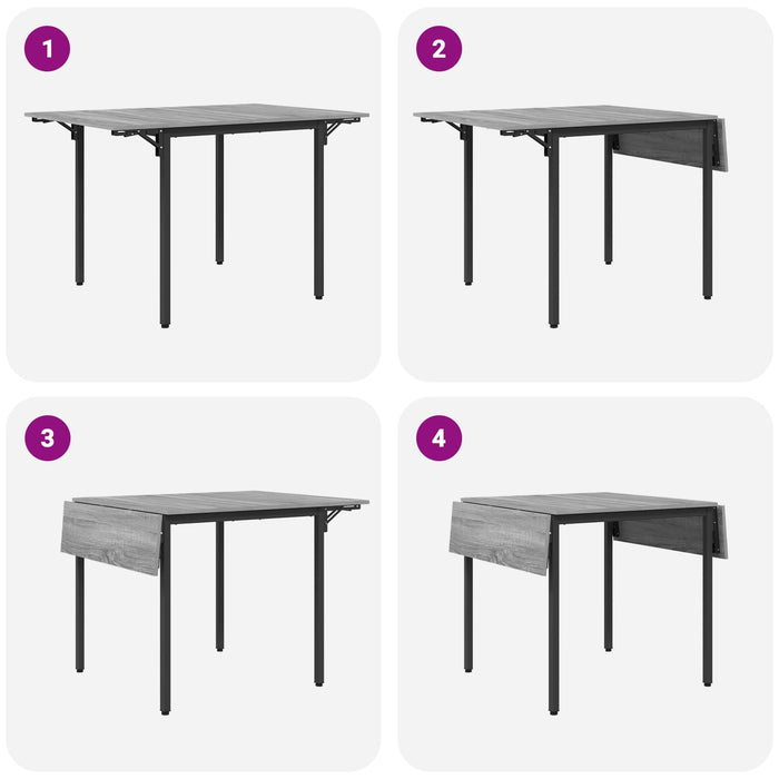 Masă de dining extensibilă 120 x 81,5 x 75 cm Lemn prelucrat WALTI