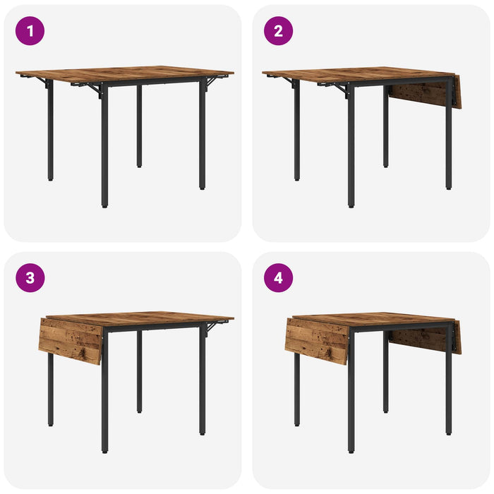 Masă de dining extensibilă 120 x 81,5 x 75 cm Lemn prelucrat WALTI