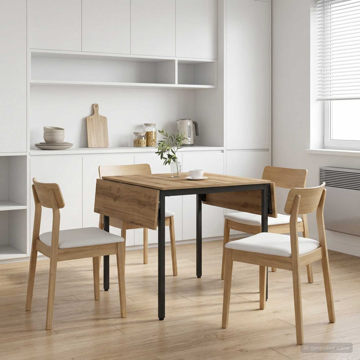 Masă de dining extensibilă 120 x 81,5 x 75 cm Lemn prelucrat WALTI