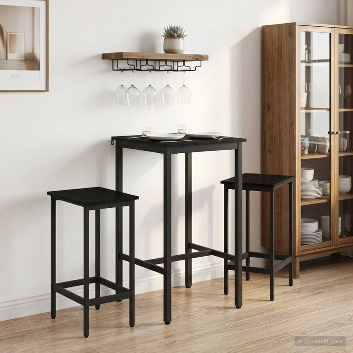 Masă de bar 52 x 52 x 90 cm Lemn prelucrat Stejar Negru - WALTI WALTI