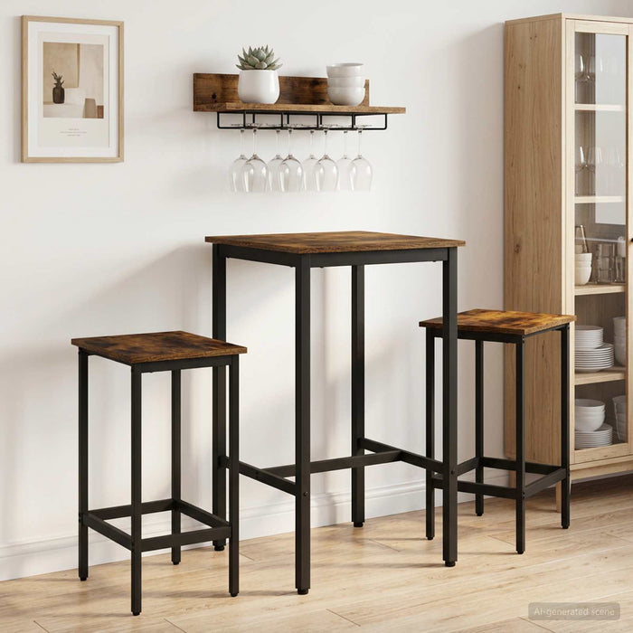 Masă de bar 52 x 52 x 90 cm Lemn prelucrat Stejar fumuriu - WALTI WALTI