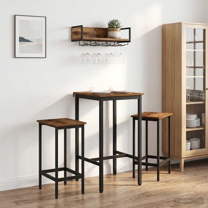 Masă de bar 52 x 52 x 90 cm Lemn prelucrat Lemn vechi - WALTI WALTI