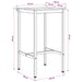 Masă de bar 52 x 52 x 90 cm Lemn prelucrat Stejar Artizanal - WALTI WALTI