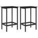 Scaun de bar 2 buc. Stejar Negru 40 x 32 x 64 cm Lemn prelucrat - WALTI WALTI