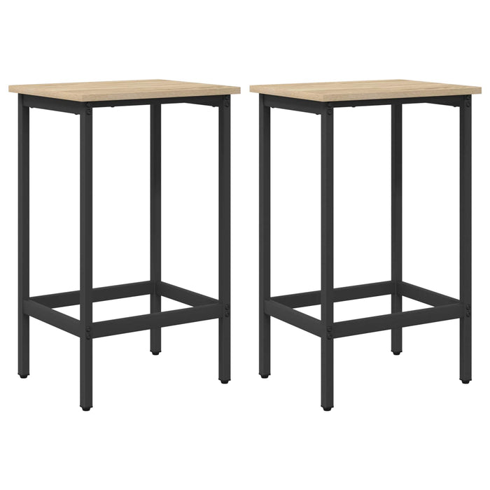 Scaun de bar 2 buc. Stejar Sonoma 40 x 32 x 64 cm - WALTI WALTI