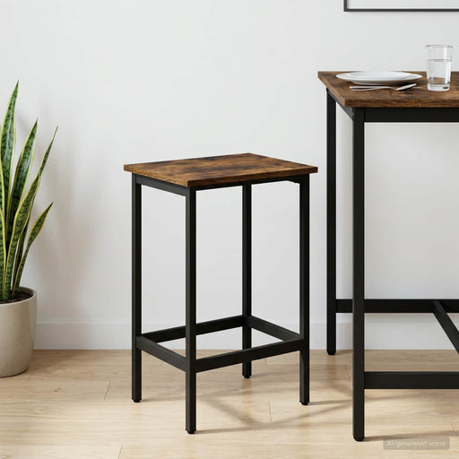 Scaun de bar Stejar fumuriu 40 x 32 x 64 cm Lemn prelucrat - WALTI WALTI