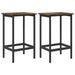 Scaun de bar 2 buc. Stejar fumuriu 40 x 32 x 64 cm - WALTI WALTI
