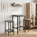 Scaun de bar 2 buc. Sonoma gri 40 x 32 x 64 cm Lemn prelucrat - WALTI WALTI