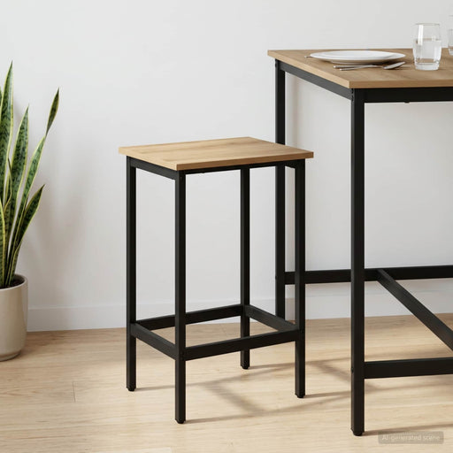 Scaun de bar Stejar Artizanal 40 x 32 x 64 cm Lemn prelucrat - WALTI WALTI