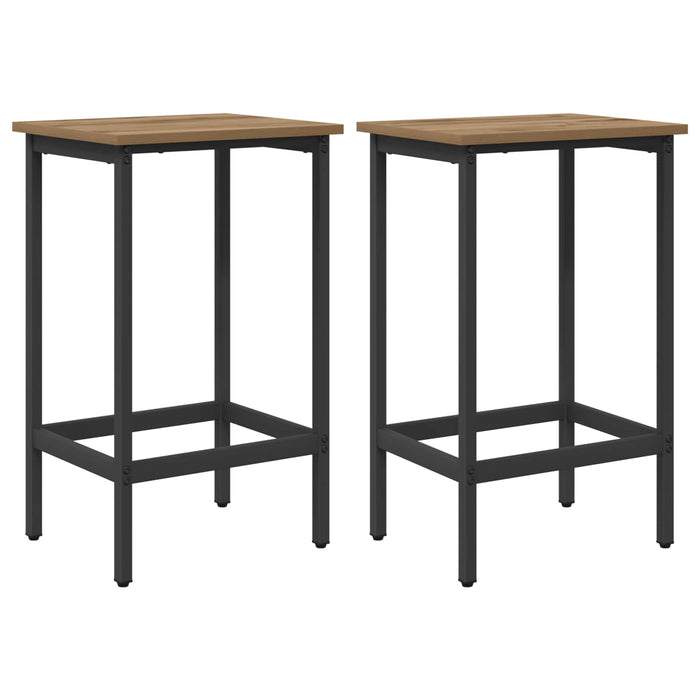Scaun de bar 2 buc. Stejar Artizanal 40 x 32 x 64 cm - WALTI WALTI