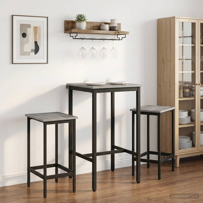 Masă de bar 52 x 52 x 110 cm Lemn prelucrat Sonoma gri - WALTI WALTI
