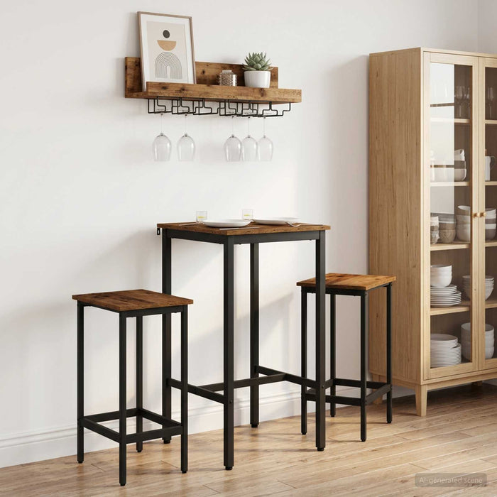Masă de bar 52 x 52 x 110 cm Lemn prelucrat Lemn vechi - WALTI WALTI