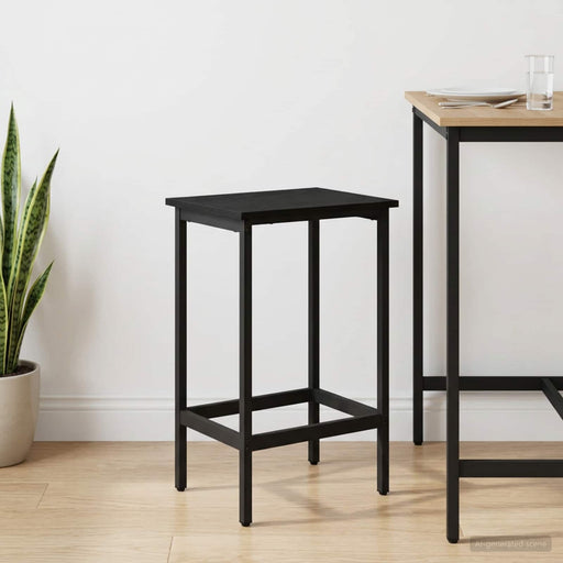Scaun de bar Stejar Negru 40 x 32 x 74 cm Lemn prelucrat - WALTI WALTI