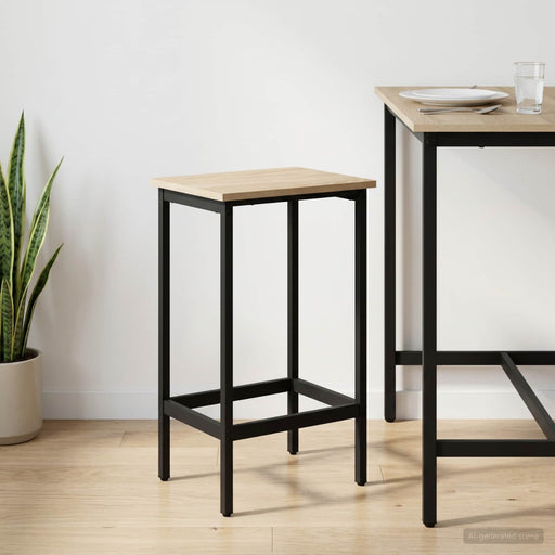 Scaun de bar Stejar Sonoma 40 x 32 x 74 cm Lemn prelucrat - WALTI WALTI
