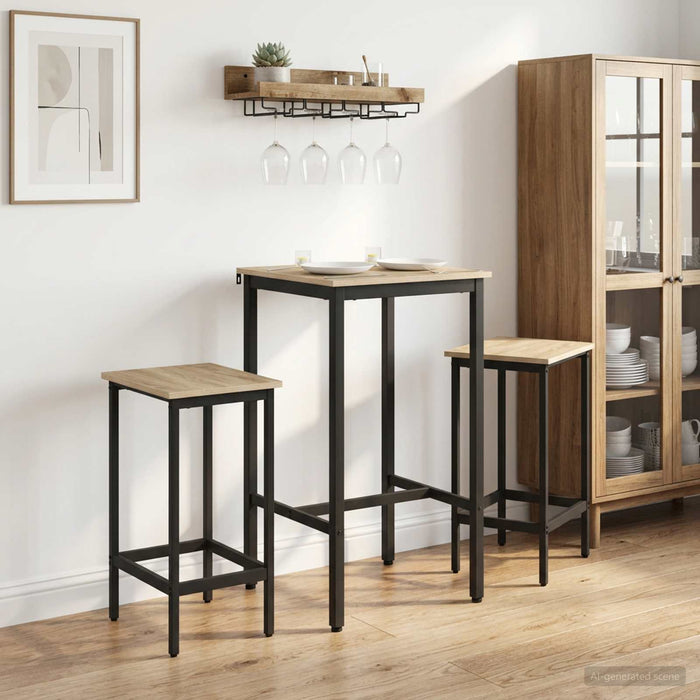 Scaun de bar 2 buc. Stejar Sonoma 40 x 32 x 74 cm - WALTI WALTI