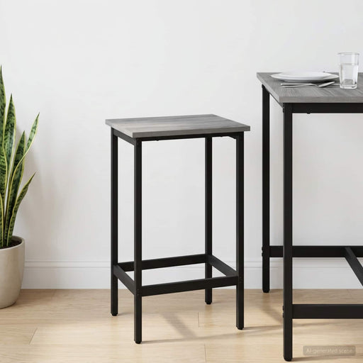 Scaun de bar Sonoma gri 40 x 32 x 74 cm Lemn prelucrat - WALTI WALTI